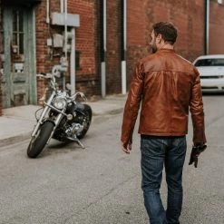 Buffalo Jackson Trading Co. Thompson Leather Moto Jacket | Whiskey Tan 12 Buffalo Jackson Trading Co. Thompson Leather Moto Jacket | Whiskey Tan
