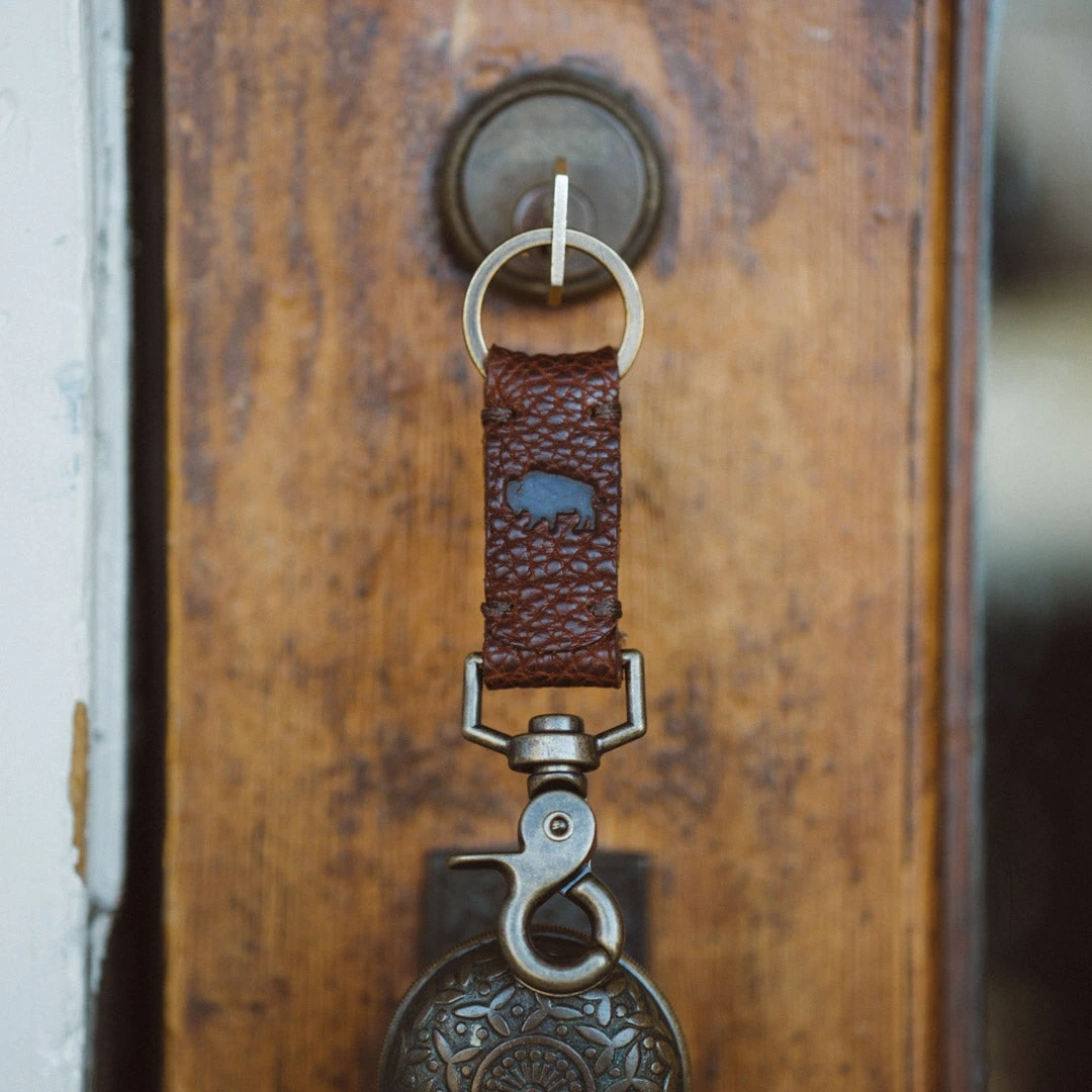 Buffalo Jackson Trading Co. Ryder Reserve Bison Leather Key Strap Buffalo Jackson Trading Co. Ryder Reserve Bison Leather Key Strap