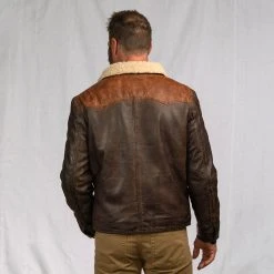 Buffalo Jackson Trading Co. Jackson Leather Sherpa Jacket | Tan & Brown Leather Jackets 15 Buffalo Jackson Trading Co. Jackson Leather Sherpa Jacket | Tan & Brown Leather Jackets