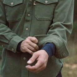 Buffalo Jackson Trading Co. Gunner Cotton Twill Shirt Jac | Sage Brush Green Apparel