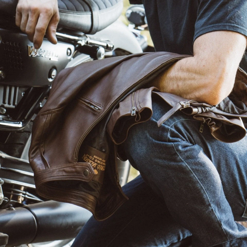 Buffalo Jackson Trading Co. Thompson Leather Moto Jacket | Brown Buffalo Jackson Trading Co. Thompson Leather Moto Jacket | Brown