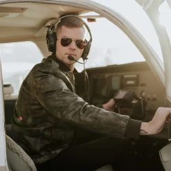 Buffalo Jackson Trading Co. Rebel Bomber Leather Jacket | Distressed Black