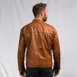 Buffalo Jackson Trading Co. Thompson Leather Moto Jacket | Whiskey Tan 10 Buffalo Jackson Trading Co. Thompson Leather Moto Jacket | Whiskey Tan