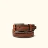Lejon Vintage Bison Badlands Belt | Saddle/Peanut Leather Belts