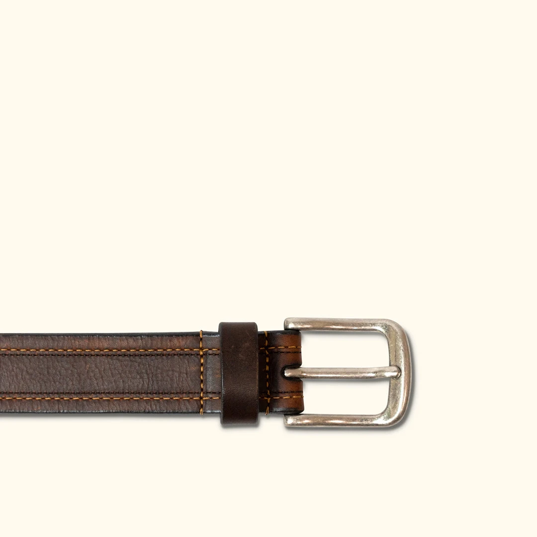 Lejon Leather Belts Vintage Bison Austin Belt | Saddle