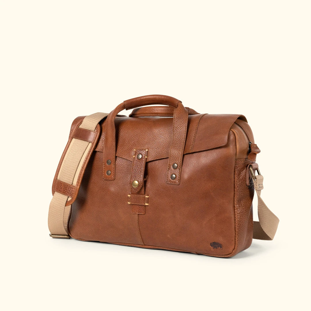 Buffalo Jackson Trading Co. Walker Leather Briefcase Bag | Rustic Tan Buffalo Jackson Trading Co. Walker Leather Briefcase Bag | Rustic Tan