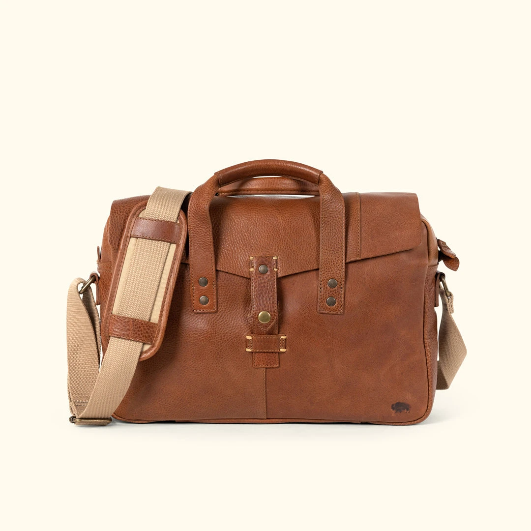 Buffalo Jackson Trading Co. Walker Leather Briefcase Bag | Rustic Tan Buffalo Jackson Trading Co. Walker Leather Briefcase Bag | Rustic Tan