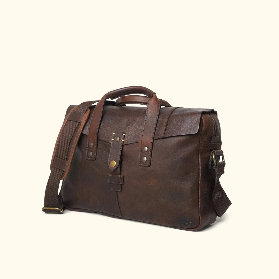 Buffalo Jackson Trading Co. Walker Leather Briefcase Bag | Vintage Oak Leather Briefcases Buffalo Jackson Trading Co. Walker Leather Briefcase Bag | Vintage Oak Leather Briefcases