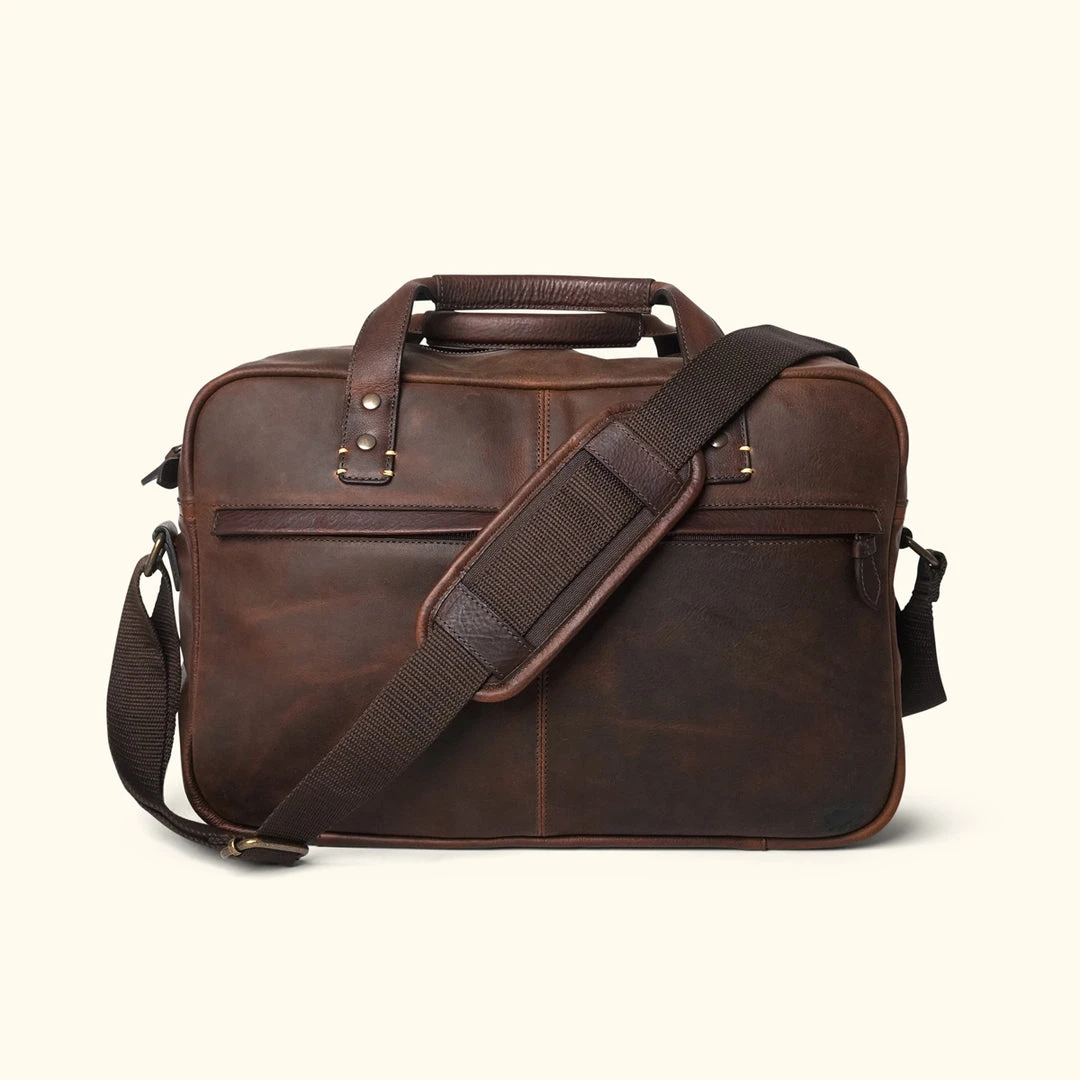 Buffalo Jackson Trading Co. Walker Leather Pilot Bag | Vintage Oak Buffalo Jackson Trading Co. Walker Leather Pilot Bag | Vintage Oak