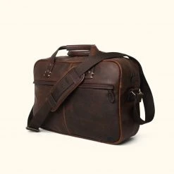 Buffalo Jackson Trading Co. Walker Leather Pilot Bag | Vintage Oak