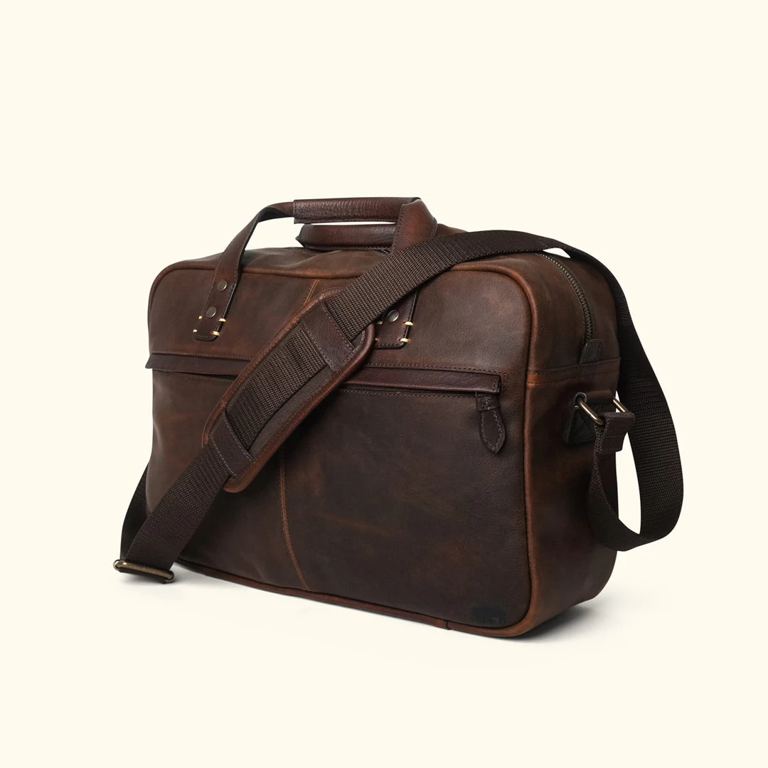 Buffalo Jackson Trading Co. Walker Leather Pilot Bag | Vintage Oak Buffalo Jackson Trading Co. Walker Leather Pilot Bag | Vintage Oak