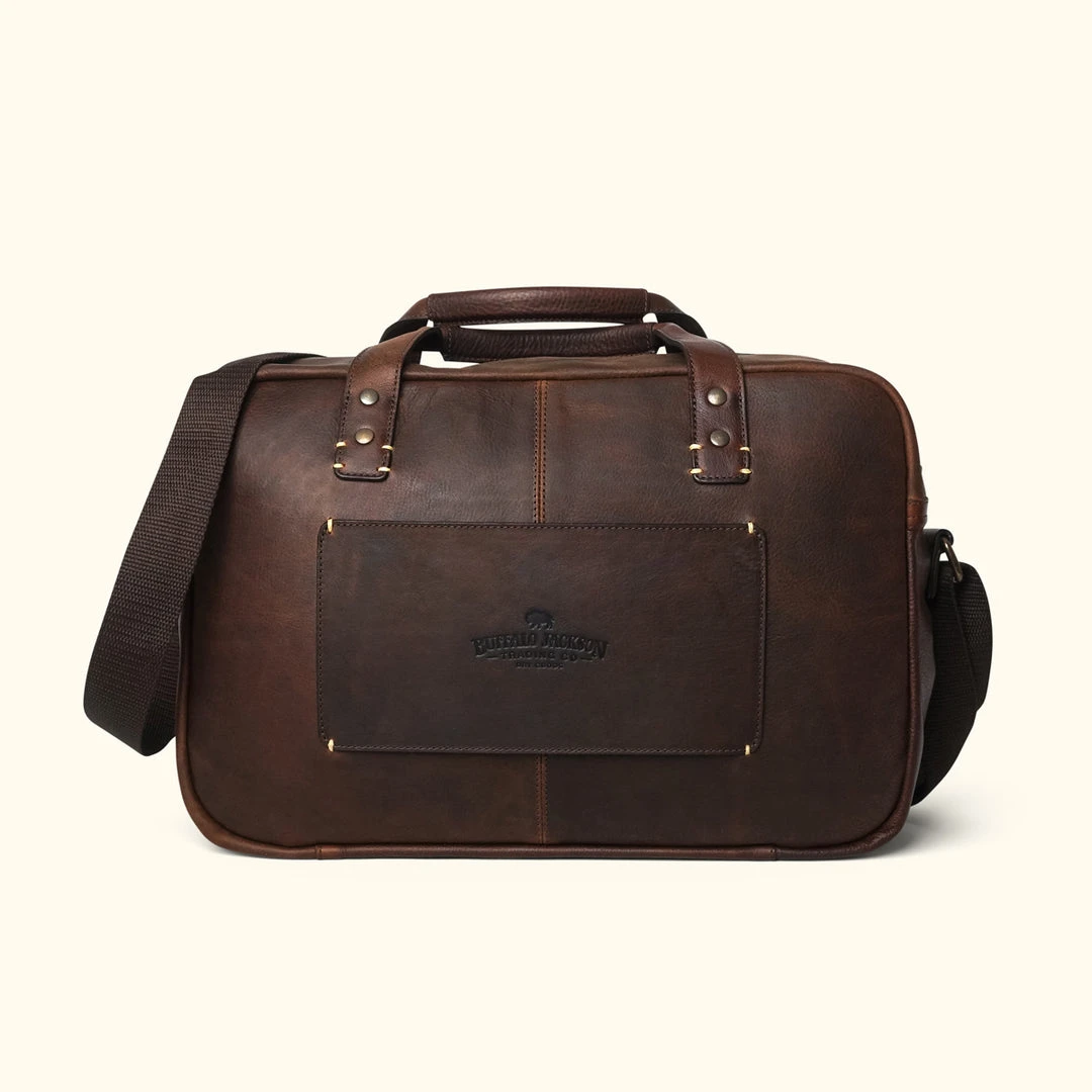 Buffalo Jackson Trading Co. Walker Leather Pilot Bag | Vintage Oak Buffalo Jackson Trading Co. Walker Leather Pilot Bag | Vintage Oak