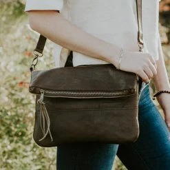 Buffalo Jackson Trading Co. Madison Leather Crossbody Foldover Clutch | Dark Hazelnut 8 Buffalo Jackson Trading Co. Madison Leather Crossbody Foldover Clutch | Dark Hazelnut