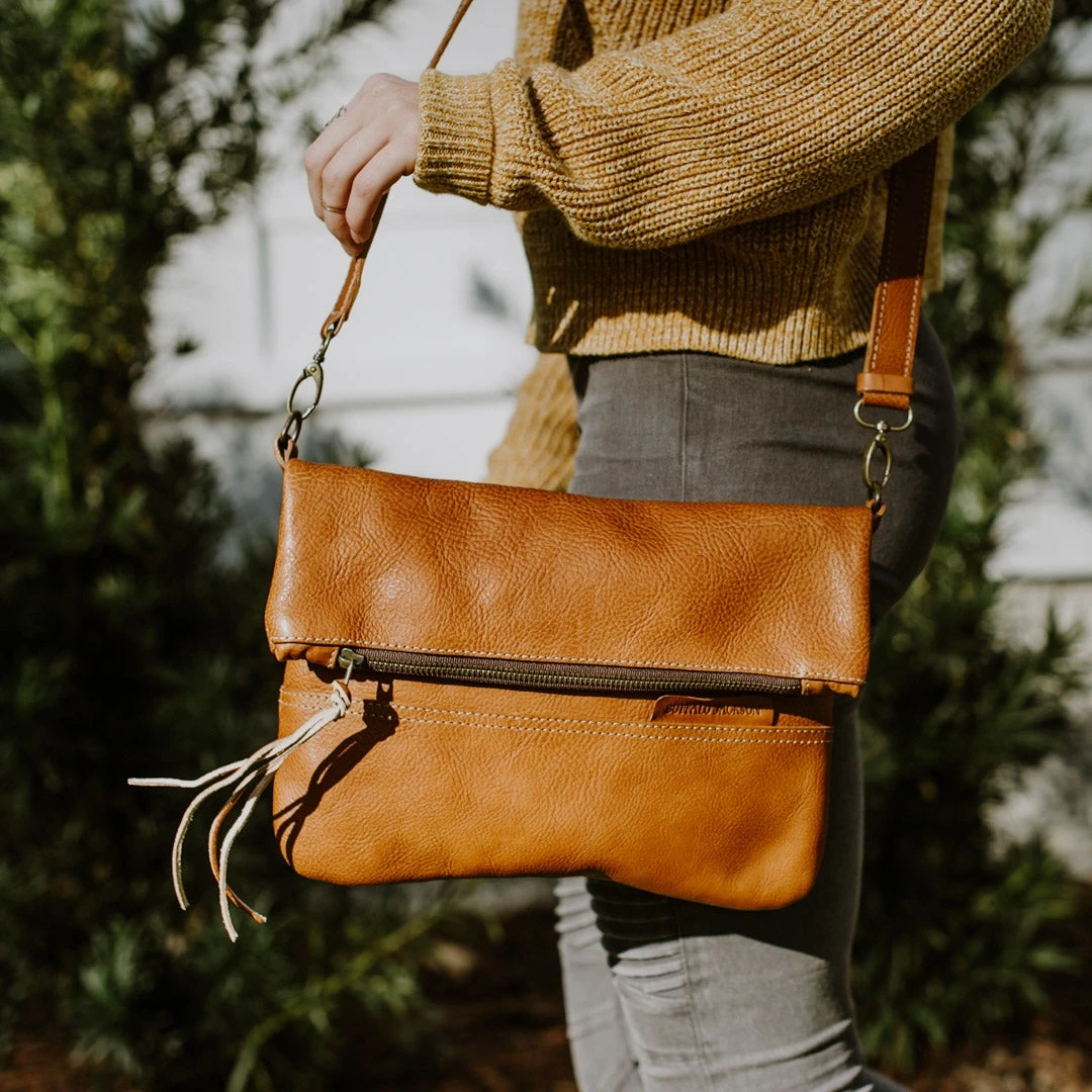 Buffalo Jackson Trading Co. Madison Leather Crossbody Foldover Clutch | Saddle Tan 11 Buffalo Jackson Trading Co. Madison Leather Crossbody Foldover Clutch | Saddle Tan