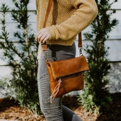 Buffalo Jackson Trading Co. Madison Leather Crossbody Foldover Clutch | Saddle Tan 19 Buffalo Jackson Trading Co. Madison Leather Crossbody Foldover Clutch | Saddle Tan