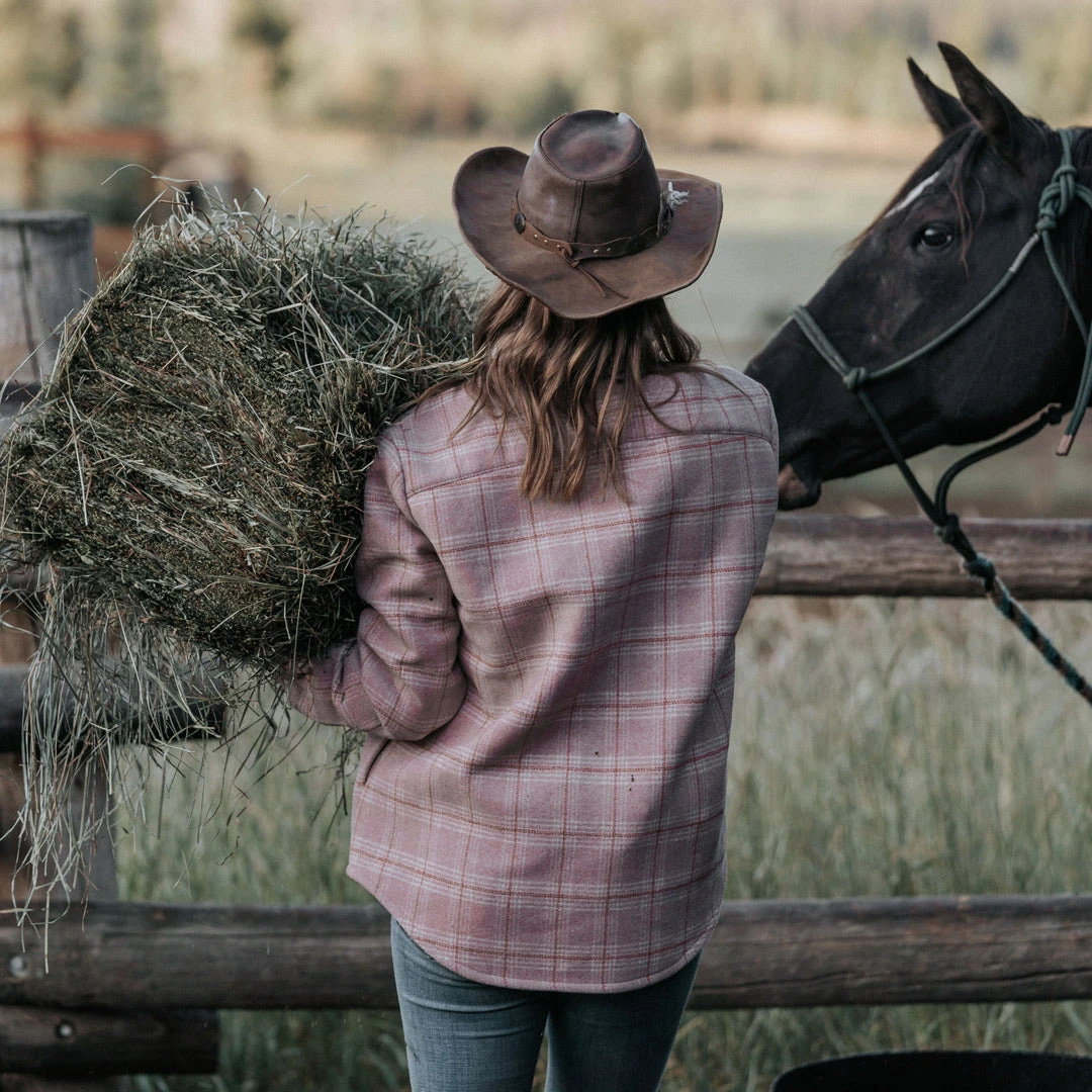 Buffalo Jackson Trading Co. Sale Women's Yukon Wool Shirt Jac | Canyon Rose Buffalo Jackson Trading Co. Sale Women's Yukon Wool Shirt Jac | Canyon Rose