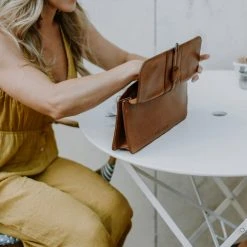 Buffalo Jackson Trading Co. Chelsea Leather Clutch | Honey Brown 12 Buffalo Jackson Trading Co. Chelsea Leather Clutch | Honey Brown