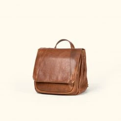 Buffalo Jackson Trading Co. Walker Small Leather Backpack | Rustic Tan