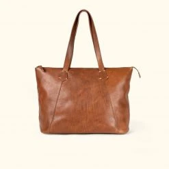 Buffalo Jackson Trading Co. Walker Leather Tote Bag | Rustic Tan