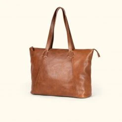 Buffalo Jackson Trading Co. Walker Leather Tote Bag | Rustic Tan