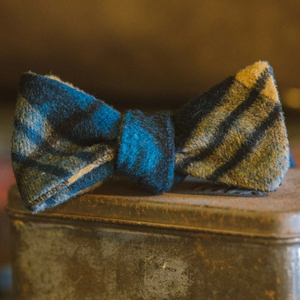 Buffalo Jackson Trading Co. True Plaid Wool Bow Tie | Classic Apparel 3 Buffalo Jackson Trading Co. True Plaid Wool Bow Tie | Classic Apparel